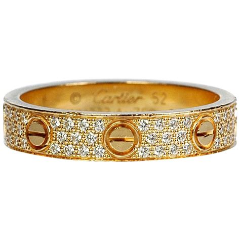 cartier diamond band ring